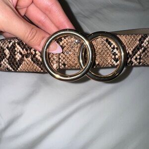 Snake Print Belt